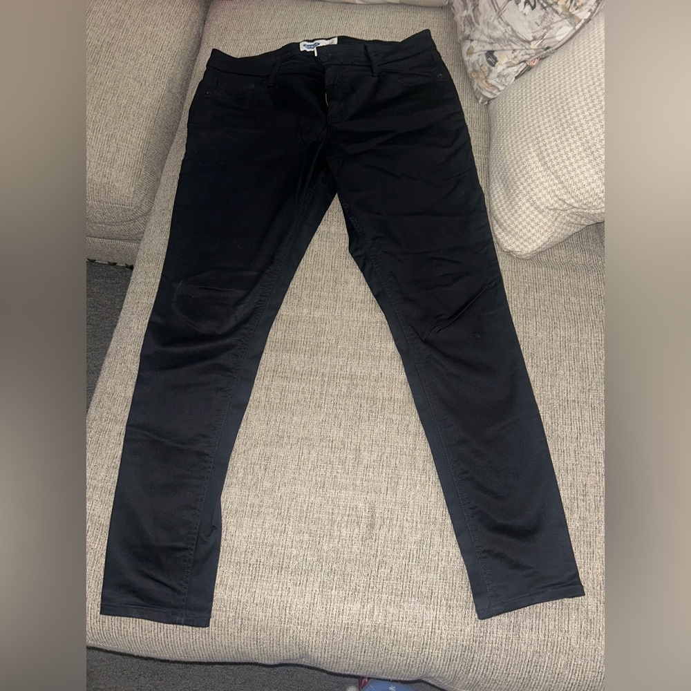 Old Navy shiny black Rockstar Pants